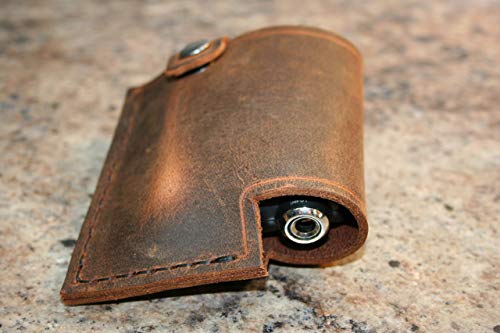 Wireless Transmitter Sheath - Line 6 Relay Holster - For G30, G60, and G90 Packs - Genuine Buffalo Leather - Hip Carry - Strap Carry - Handmade In The USA