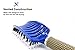 Zabolight Premium Vent Boar Bristle Hair Brush Vented Detangling Oversize Hair Brush for Thick Long Curly Hair, Curved Fast Blow Drying Brush for Women & Men (Blue)
