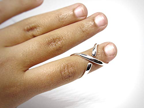 Mallet Finger Silver Splint Ring - Thumbnail 2