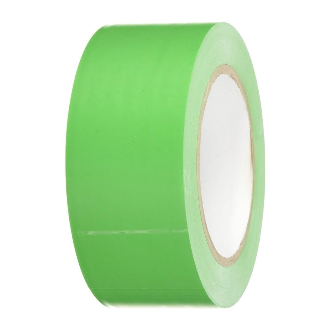 BONUS Eurotech 1BL23.43.0050/033A# Floor Marking PVC Tape, Rubber Based Adhesive, Width 50 mm, Length 33 m, Thickness 0.17 mm, Green