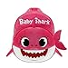 Baby Shark Backpack for Toddlers Kids Children cute girl cartoon Preschool Bag - Soft plush - Pink