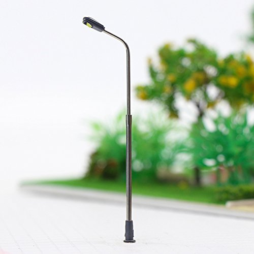 Evemodel LQS06 10 STK. Peitschenlampen LED 62mm Spur N Straßenlampen Flexible Höhe 3V 12V NEU – Bild 4