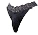 Sissy Pouch Panties Men's Lace Thong Bikini Briefs Hipster Girlie Underwear Sexy For Men VC (XL, Standard Black)