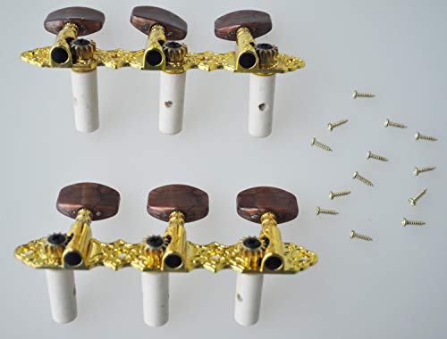 Algol - Classical Guitar Tuning Pegs Machine Heads Tuner Brown