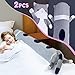 Inflatable Bed Rails for Toddlers, (2-Pack) EONSIX Baby Safety Bed Rail Cartoon Style Pillow Guard Bumpers for Home, Travel.
