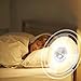 Mosche Sunrise Alarm Clock, Digital Clock, Wake Up Light with 6 Nature Sounds, FM Radio and Touch Control (White)