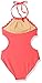 Jessica Simpson Big Girls' Scalloped One Piece Tie Halter Swimsuit