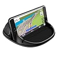 Loncaster Car Phone Holder, Car Phone Mount Silicone Car Pad Mat for Various Dashboards, Slip Free Desk Phone Stand Compatible with iPhone, Samsung, Android Smartphones, GPS Devices and More