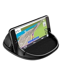 Loncaster - Soporte de teléfono para coche, de silicona, para varios salpicaderos, antideslizante, compatible con iPhone, Samsung, smartphones Android, dispositivos GPS y más