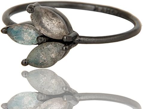 Labradorite Sterling Silver Handmade Stacking Ring Jewelry
