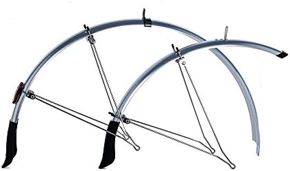 Flinger Unisex's F42 Deluxe 700 x 42 mm Mudguards, Silver