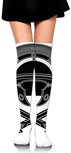 TRUSTINEEgyl Woman Classic Roman Helmet And Swords Ancient Knight Not Easy Pilling Long Socks