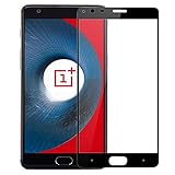 OnePlus 3 Screen protector, OnePlus Three Full Coverage Screen protector, Pabrito (TM) 9H Hardness Ultra-thin Tempered Glass Front LCD Screen Protector for OnePlus 3 (Black Full Screen Protector)