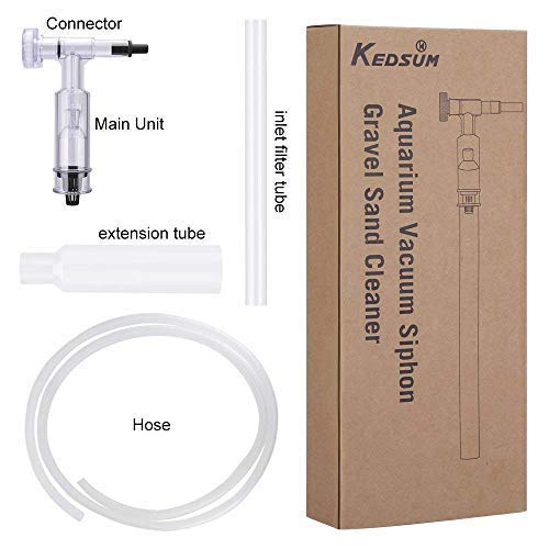 image for KEDSUM Aquarium Cleaner, Aquarium Fish Tank Gravel Sand Cleaner with E