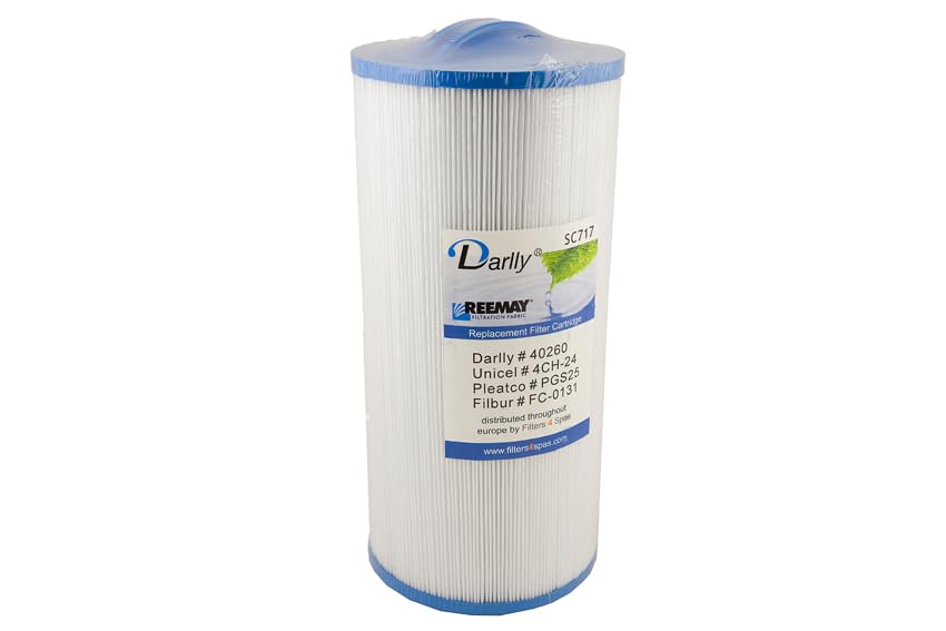 Darlly 40260 PGS25 Hot Tub Spa Filter SC717 - FC-0131-4CH-24