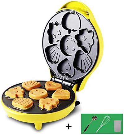 Mini Waffle Maker, Makes 7 Fun, Different Shaped Pancakes
