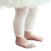 AWEHIRU Qiyuxow Infant Toddler Girls Solid Knit Footless Leggings/Tights Socks (0-2T) White