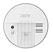 Smoke & Carbon Monoxide Alarm, THZY Battery Operated Carbon Monoxide CO Detector with Sound Warning and LED Light Indicator,9V Battery Back-up, White