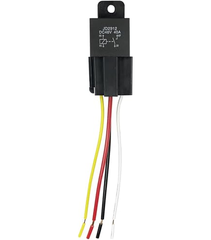 Gorniloxam 40 Amp 48V DC 5-Pin SPDT Relay & Socket Harness - Waterproof (Pack Of 3) - View #9