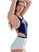 Summer Mae Backless One Piece Monokini Halter Pad Bikini Swimsuits Swimwear