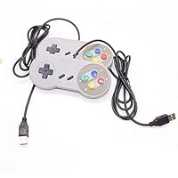 WEFOO Set of 2 Replacement SNES USB Retro Gaming Controller for PC/Mac/RaspberryPi/Arcade