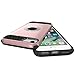 Ownest Compatible with iPhone 7 Case,iPhone 8 Case with Armor Dual Layer 2 in 1 with Extreme Heavy Duty Protection and Finger Ring Holder Kickstand Magnetic Car Mount for iPhone 7,iPhone 8 -Rose Gold