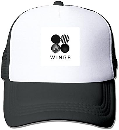 BTS WINGS Mens Strapback Hat Adjustable Mesh Caps