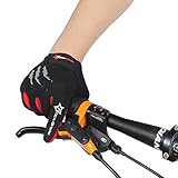RockBros Outdoor Cycling Full Finger Gloves Bike Bicycle Gloves Breathable Anti-slip Reflective for Autumn Spring