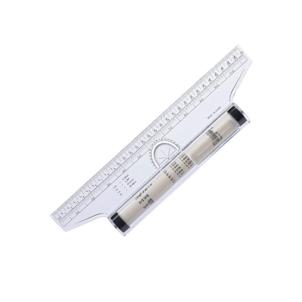 BDHI 12 Inch Multipurpose Measuring Ruler - Drawing Parallel Ruler for Artists, Architects, Engineers (Y112-1)