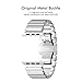 Oittm Watch Band for Apple Watch Series 4, 44mm/42mm Stainless Steel Replacement Strap Link Bracelet Metal iWatch Band with Double Button Folding Clasp for Apple Watch 4/3/2/1 44mm/42mm (Sliver)