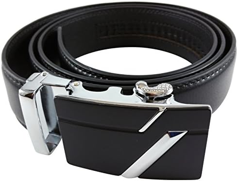 Soft Genuine Leather Ratchet Dress Belt Small by Sirmco Supplies, Black, Small - 34" Waist and under - 110cm