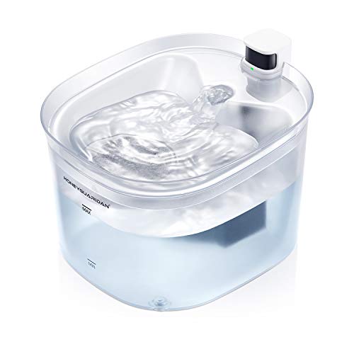 HoneyGuaridan Battery Operated Support & DC Adapter Cat and Dog Water Fountain, Smart Pet Drinking Fountain with Infrared Sensor, 84oz/2.5L Water Dispenser for Cats and Small & Medium Dogs - Thumbnail 6