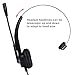 Hands-Free Corded Headset, SoulBay Call Center RJ9 Monaural Telephone Headset with 4-Pin Crystal Head Noise Cancelling Mic for Desk Phone Telephone, Suits Phone Sales, Banks and Telecom Operator
