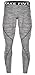 New Men Sports Apparel Skin Tights Compression Base Under Layer Long Pants (L, NP504 Gray)
