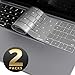 MacBook Air 13 Inch Keyboard Cover [2-Pack], i-Blason Clear Ultra Slim Silicone Keyboard Skin Protector for Apple MacBook Air 13 Inch 2018 Release A1932 with Retina Display and Touch ID