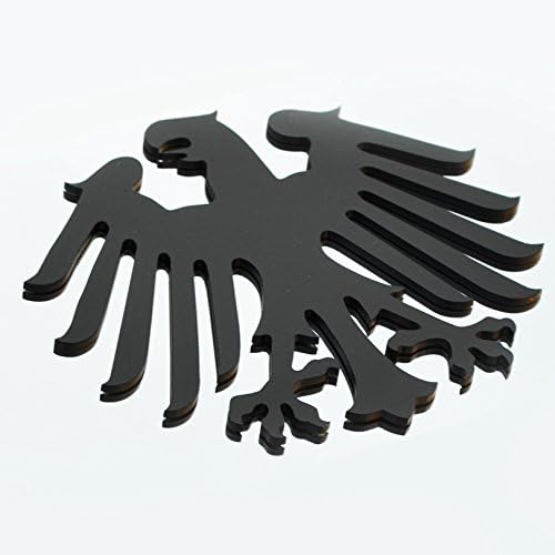 Stainless Steel Classic German Germany Eagle Metal Decorative Hanging Wall Art Ornament Blased Frost Finish 12" Tall