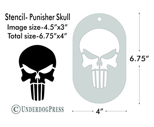 Large Stencil - Punisher Skull