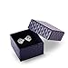 UHIBROS Diamond Shaped Earrings, Unisex Hypoallergenic Stainless Steel Earrings,Cubic Zirconia Stud Earrings Silver,1Pair