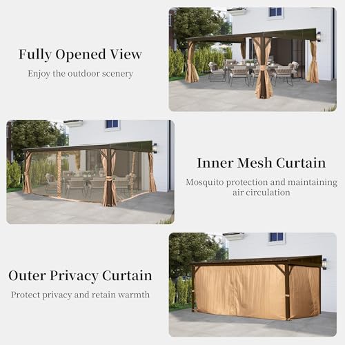 DOMI 12x14 Lean-To Gazebo Review: Hardtop Wall-Mounted Outdoor Shelter image 25
