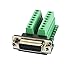 Twinkle Bay DB15 Connector to Wiring Terminal Db15 Breakout Board Solder-Free (Female Adapter with Nut)
