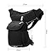 CAMTOA New Men Canvas Sports Racing Drop Leg Bag, Fanny Pack Bike Cycling Hip Bag for Motorcycle Outdoor Bike Cycling Black