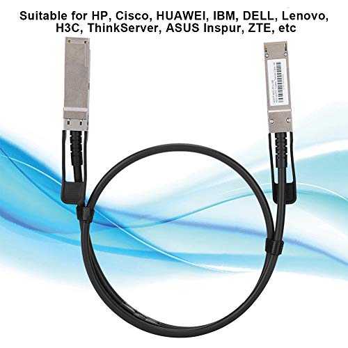 Mugast QSFP-40G-CU1M SFF-8436 Cable,3.3FT 4 Channels 10Gbps High Speed Transmission Copper Data Cable for VR, Data Center, Server, High-Speed Network Card, RAID Disk Array, etc