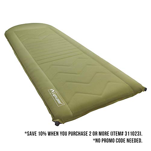 Lightspeed Outdoors Self Inflating Sleep Pad (Green/Brown) Pricepulse