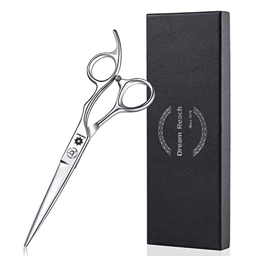 6" Professional Hair Cutting Scissors Japan 440C Steel Thinning Scissor for Men/Women Cutting for Salon/Barber/Home (Straight Scissors) - Thumbnail 6