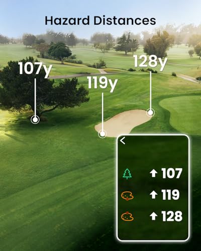 Mileseey GeneSonic Pro Golf Speaker with Detachable GPS Rangefinder, Over 43000+ Pre-Installed Courses without Subscription, Display and Audible Distance Announcement, Touch Screen