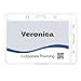 MIFFLIN Convertible Name Badge Holder, Horizontal or Vertical, No Zipper 2.25 x 3.5 Inch (100 Pack)