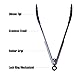 Chef's Life Barbeque Kitchen Tongs, 12 Inch & 9 Inch Non Stick Tongs for Cooking, with Joint Lock, Stainless Steel, Non Stick Silicone Tip, for BBQ, Cooking, Grilling, Salad, Black