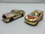 Good Cars Metallic Gold McQueen & Chick Hicks Diecast loose new