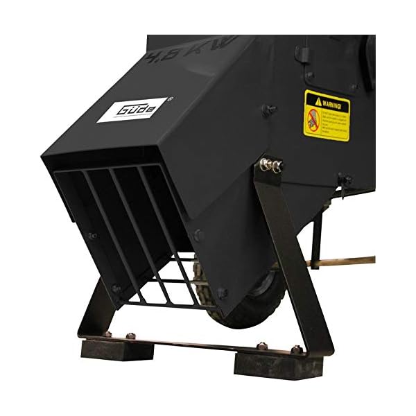 GÜDE GH 651 B Gartenhäcksler | Benzinmotor | 4800 Watt Leistung | Für Äste mit bis zu 76 mm Durchmesser | Fahrwerk – Bild 6