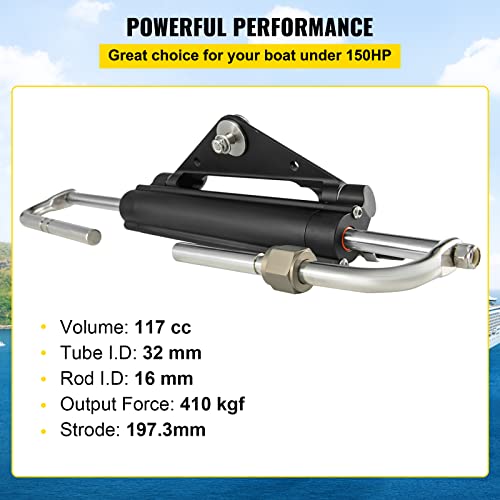 Mophorn Hydraulic Steering Cylinder HC4645H Front Mount Hydraulic